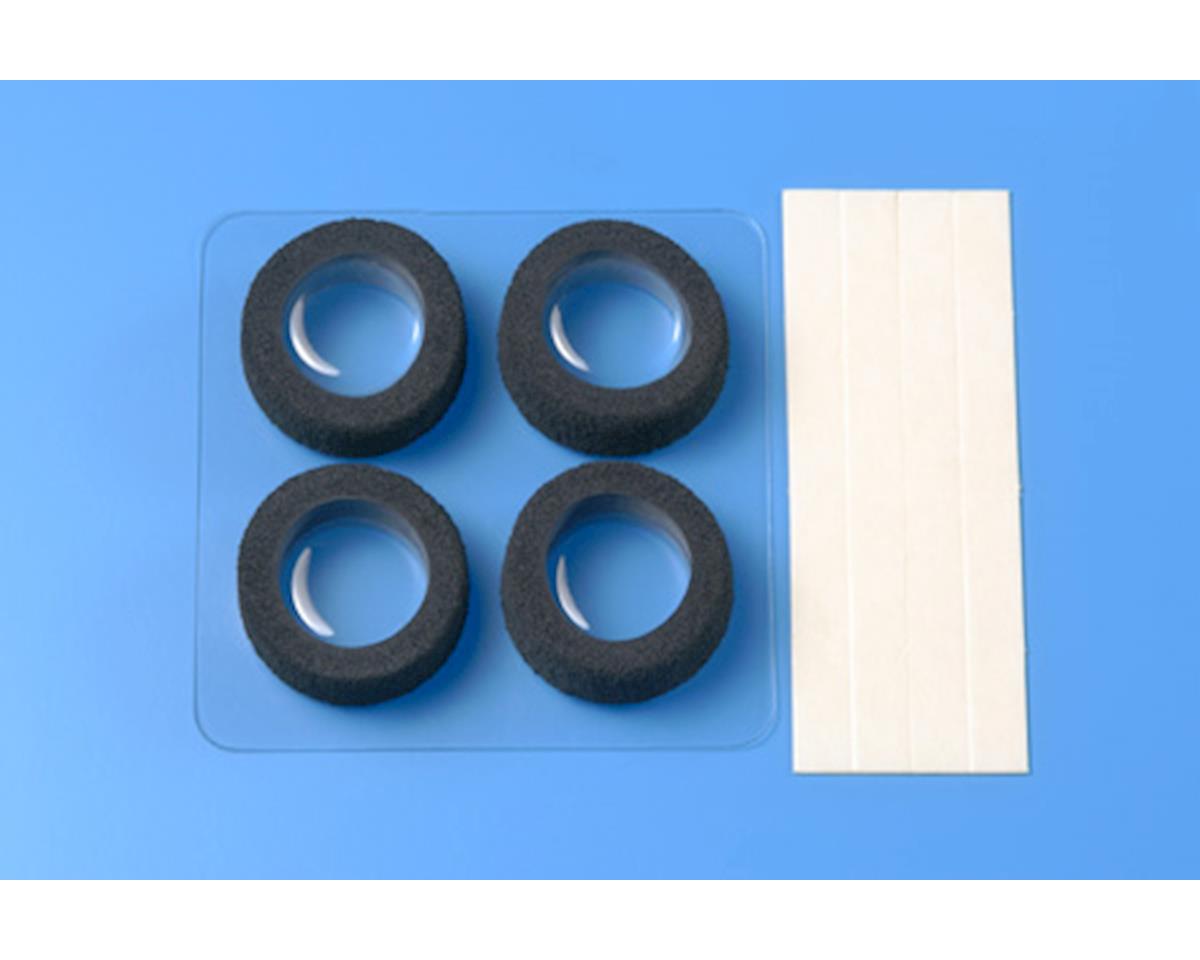 Tamiya JR Narrow Reston Sponge Tires (Black) (TAM15388)