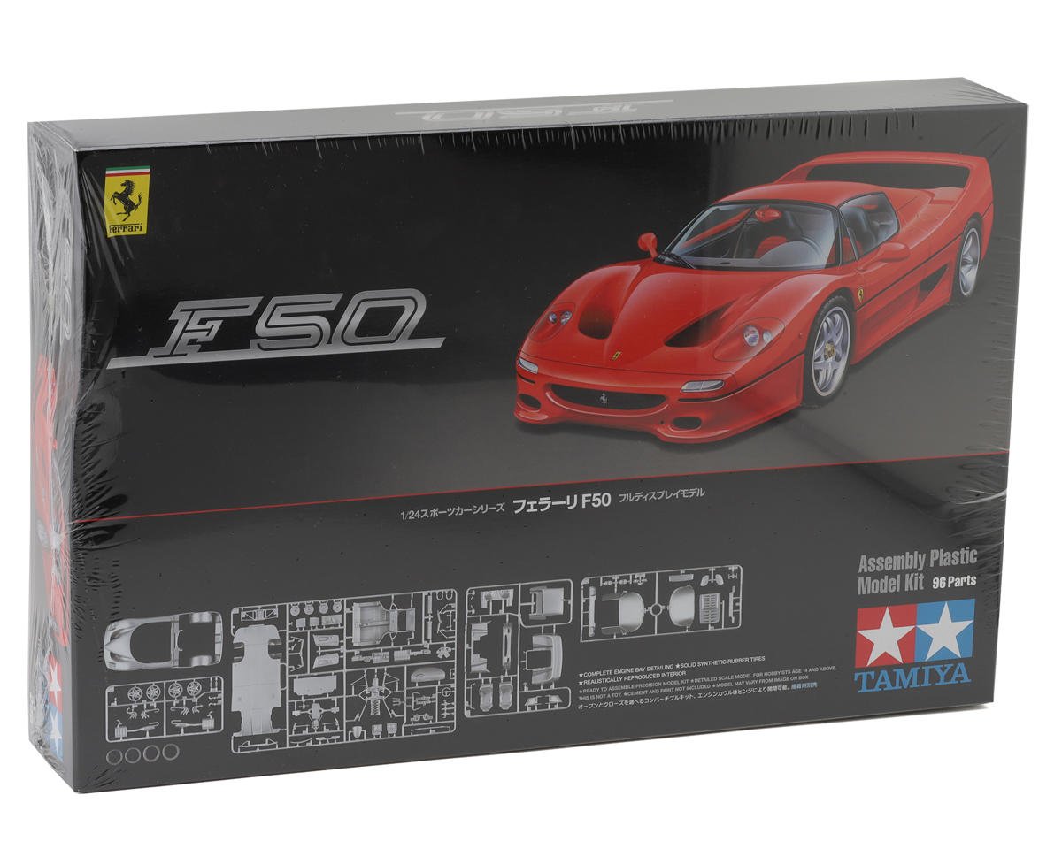 Tamiya 1/24 Ferrari F50 Sports Car Model Kit (TAM24296)