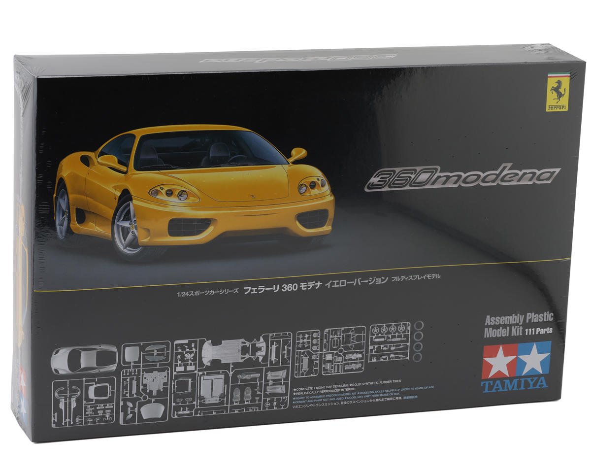 Tamiya 1/24 Ferrari 360 Modena Sports Car Model Kit (TAM24299)