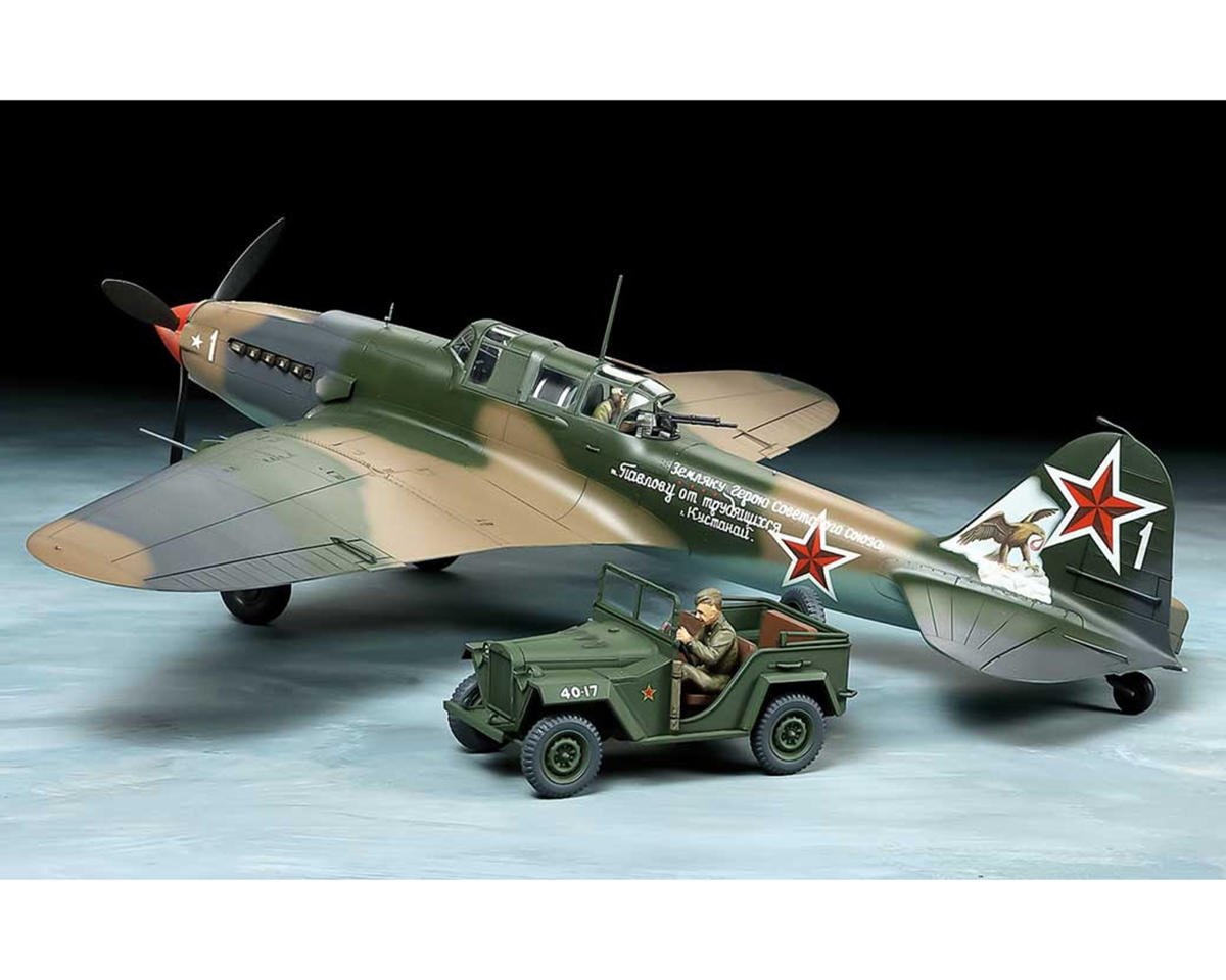 Tamiya 1/48 Ilyushin IL-2 Shturmovik & GAZ-67B Model Set (TAM25212)