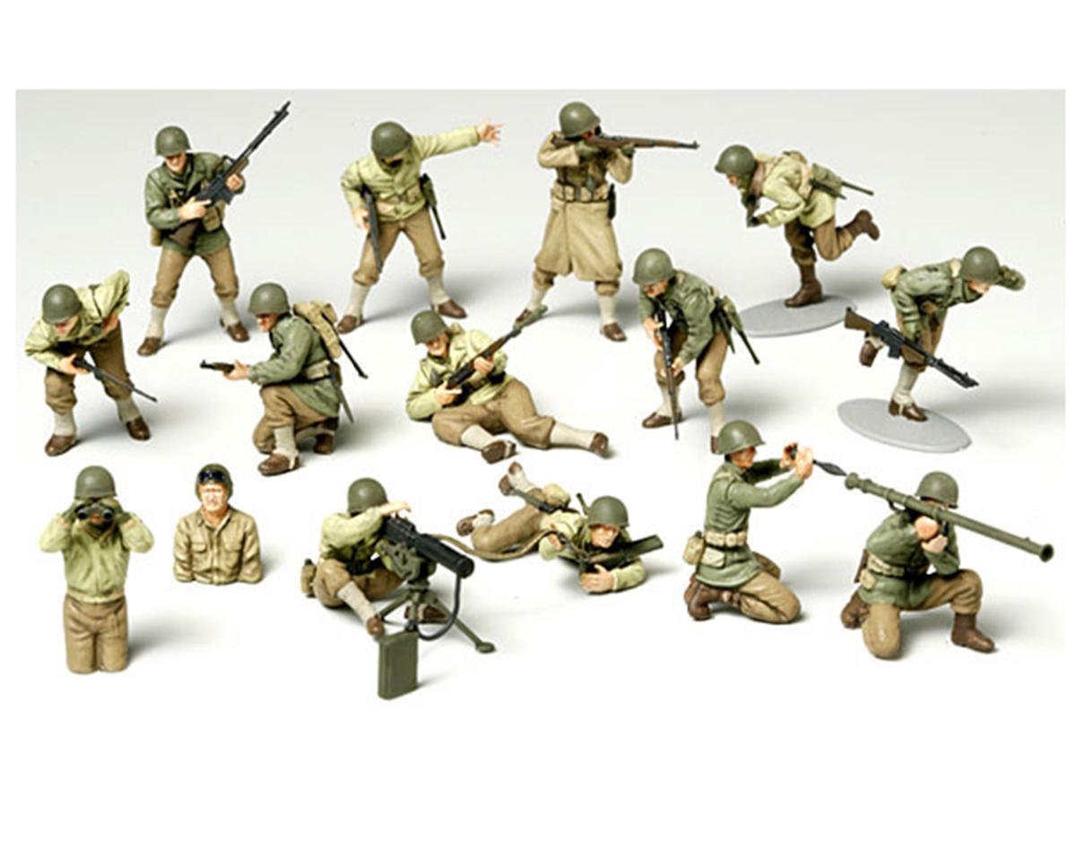 Tamiya 1/48 WWII US Army Infantry GI Figure Set (15) (TAM32513)
