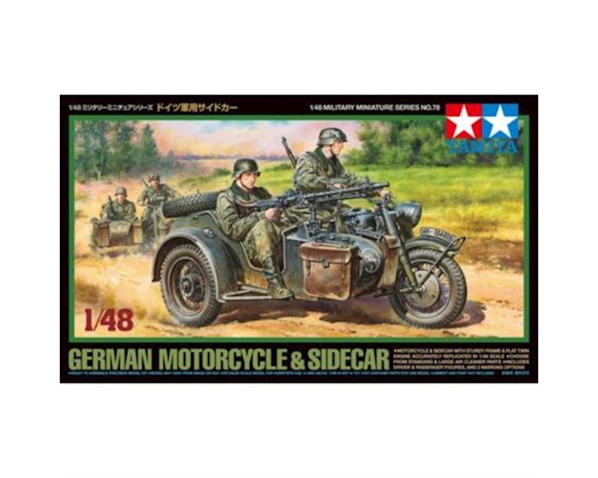 Tamiya 1/48 German Motorcycle & Sidecar Model Kit (TAM32578)