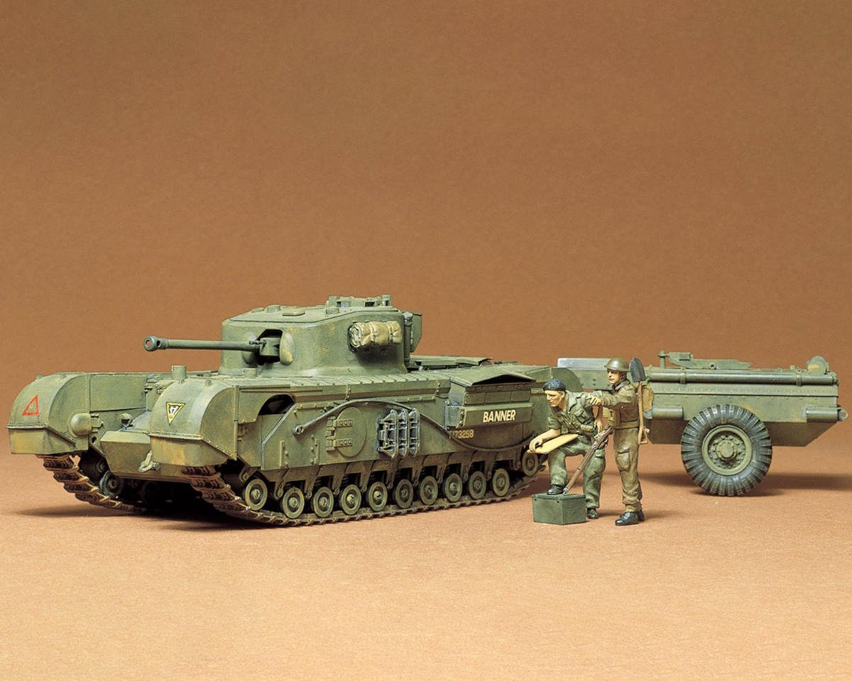 Tamiya 1/35 British Churchill Crocodile Model Kit (TAM35100)