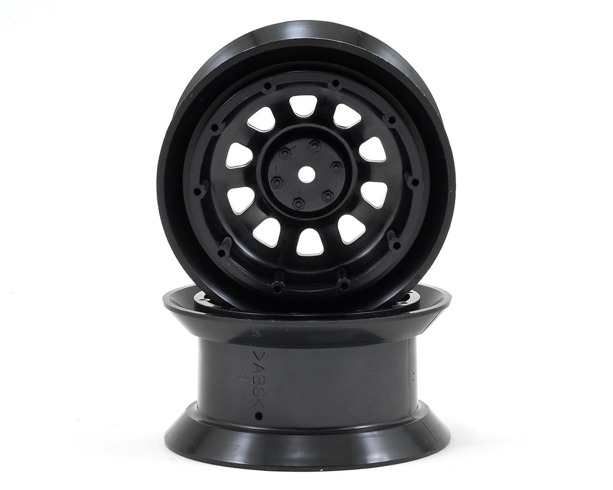 Tamiya Toyota Land Cruiser 40 Wheels (Black) (2) (CR01) (TAM51323)
