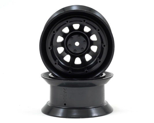 Tamiya Toyota Land Cruiser 40 Wheels (Black) (2) (CR01) (TAM51323)