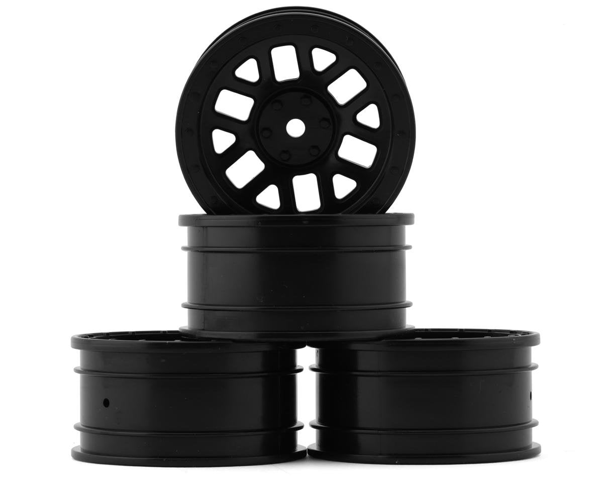 Tamiya CC-02 12-Spoke Off Road Wheels (Black) (4) (Front/Rear) (TAM51686)