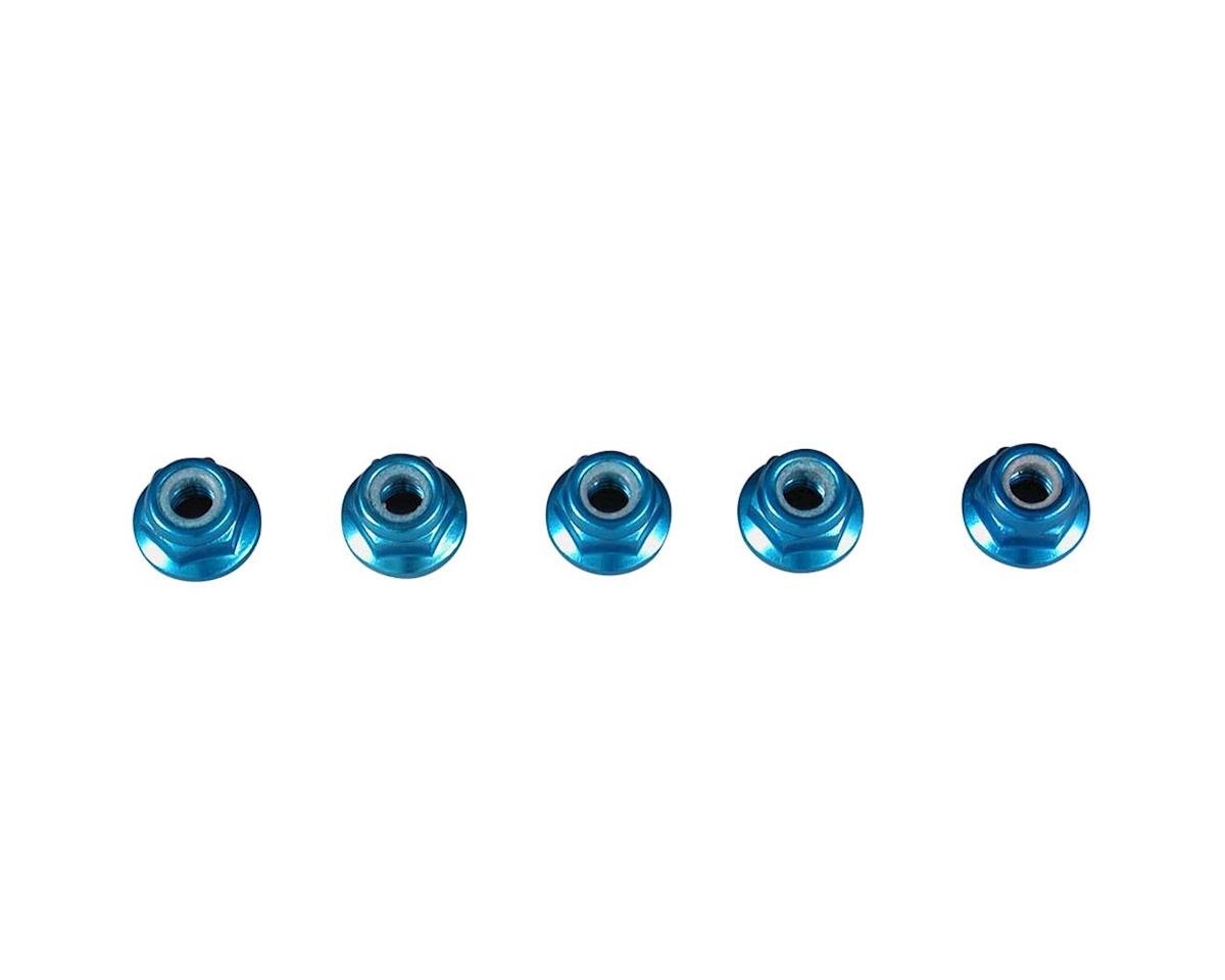 Tamiya 4mm Aluminum Locknut (5) (Blue) (TAM53159)