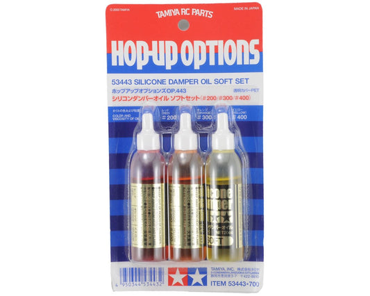 Tamiya Silicone Shock Oil Set (3) (200, 300, 400cst) (20cc) (TAM53443)