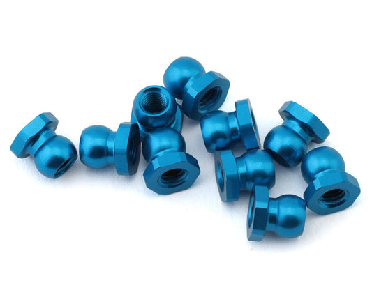 Tamiya 5mm Aluminum Short Ball Stud Nut (Blue) (10) (TAM53869)