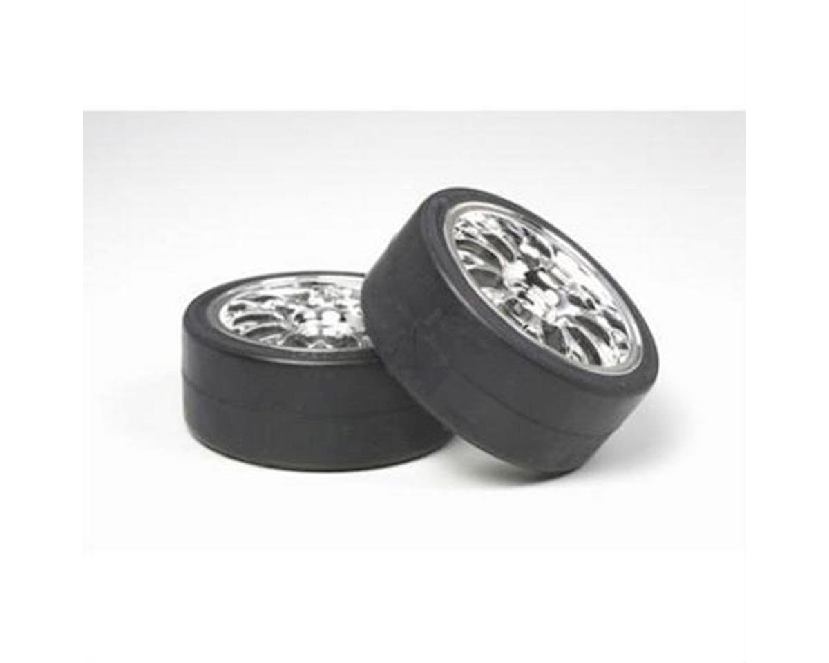 Tamiya Mesh Wheels w/drift tires (2) 26mm (TAM53959)