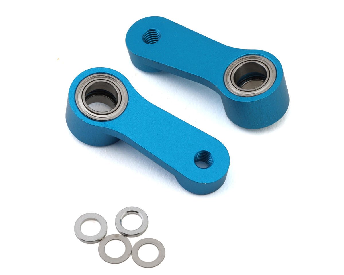 Tamiya RC TA07 Aluminum Steering Arm Set (Blue) (TAM54704)