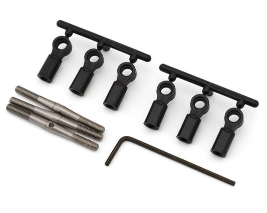 Tamiya Stainless Steel Turnbuckle Steering Set (3) (G6-01/GF-01) (TAM54818)