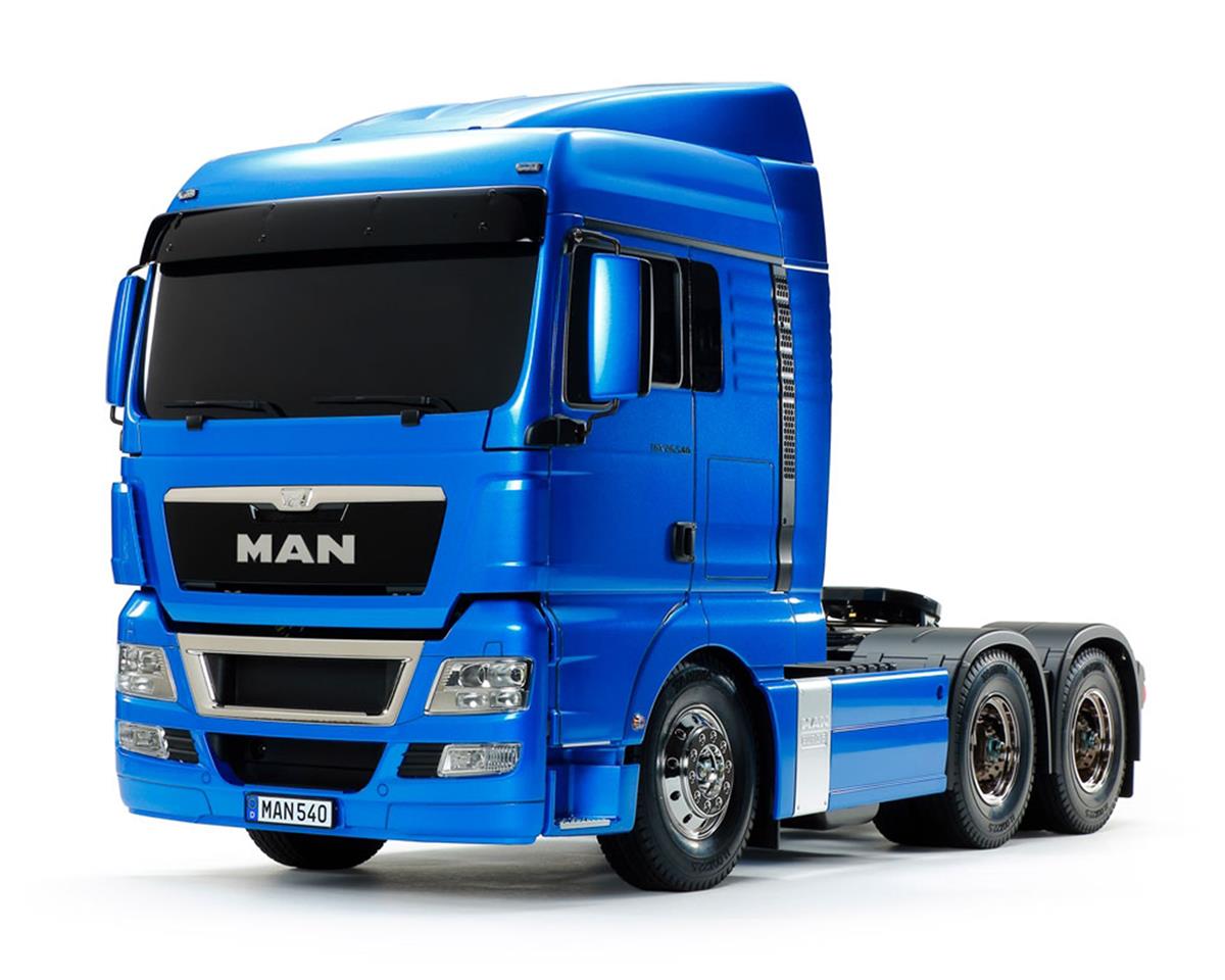 Tamiya 1/14 Pre-Painted Man TGX 26.540 6x4 XLX Model Kit (Light Metallic Blue) (TAM56370)