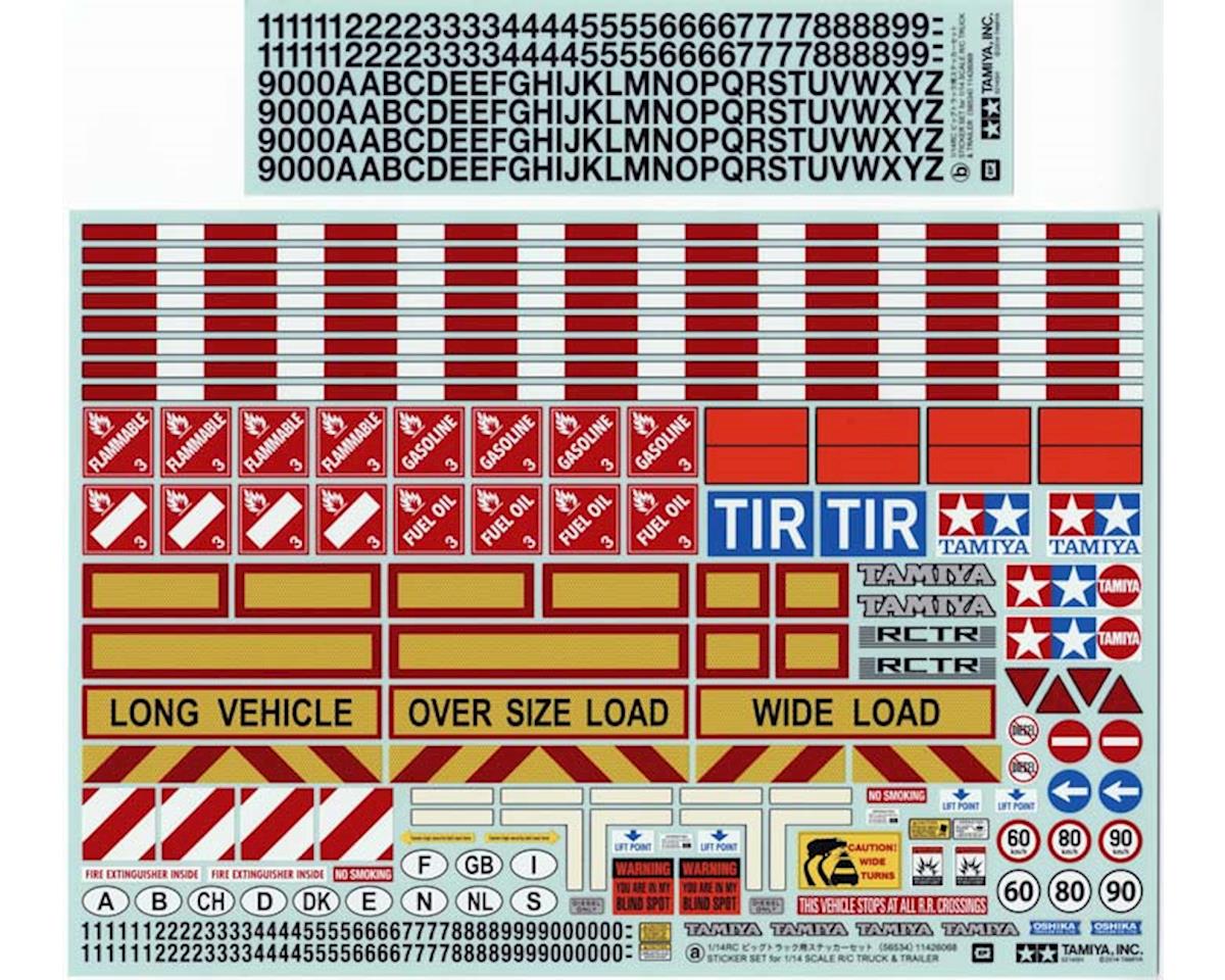 Tamiya Sticker Set 1/14 Tractor Truck (TAM56534)