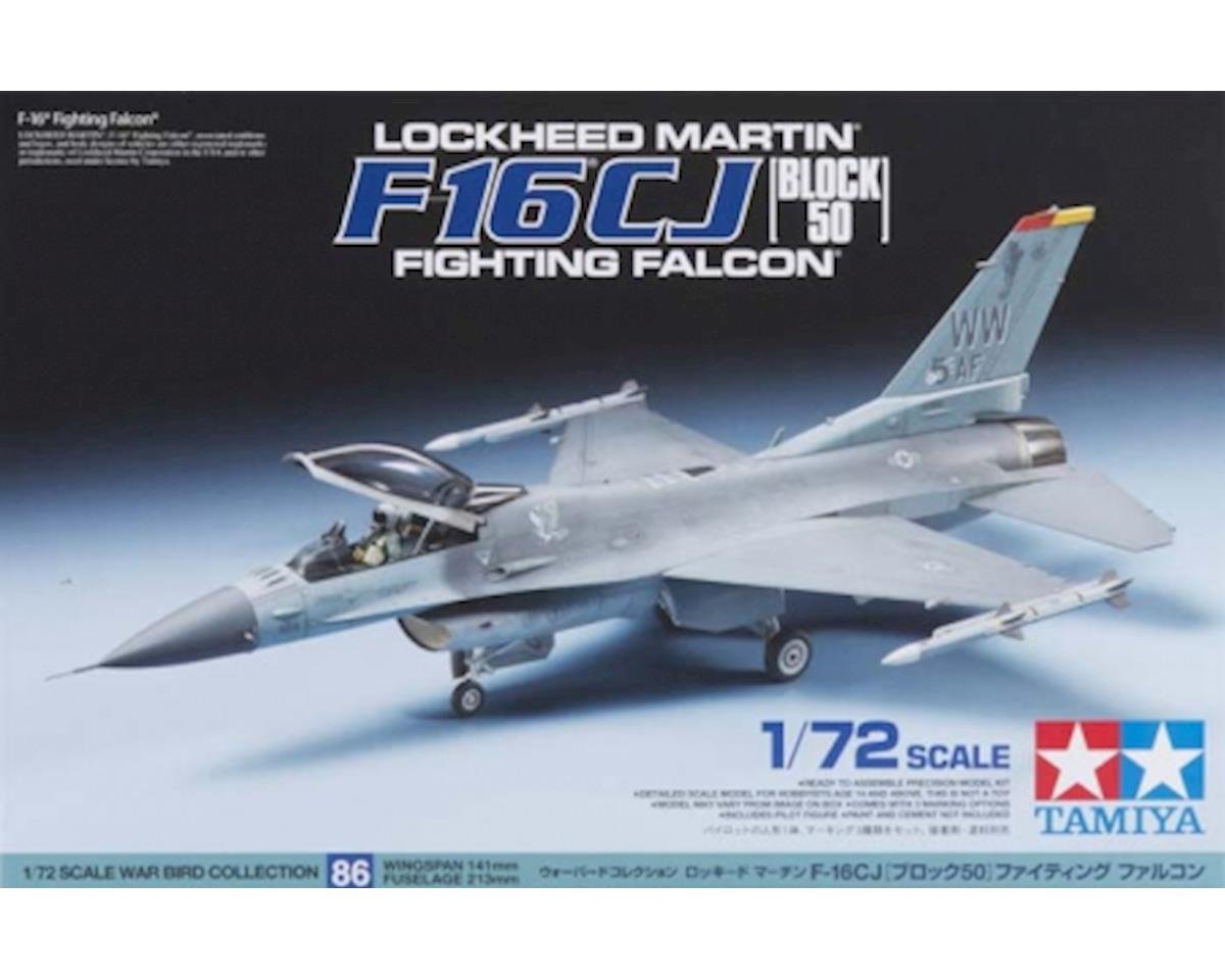 Tamiya 1/72 Lockheed Martin, F-16 Fighting Falcon Model Kit (TAM60786)