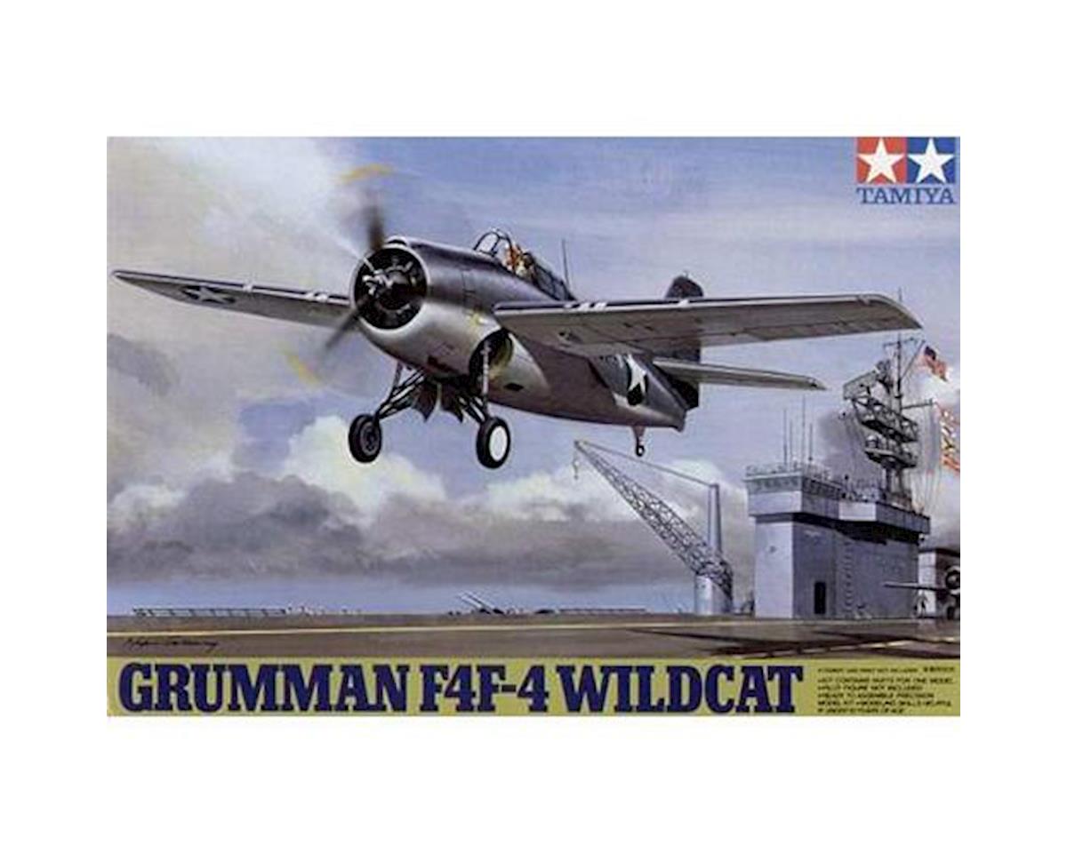 Tamiya Grumman F4F-4 Wildcat 1/48 Model Airplane Kit (TAM61034)