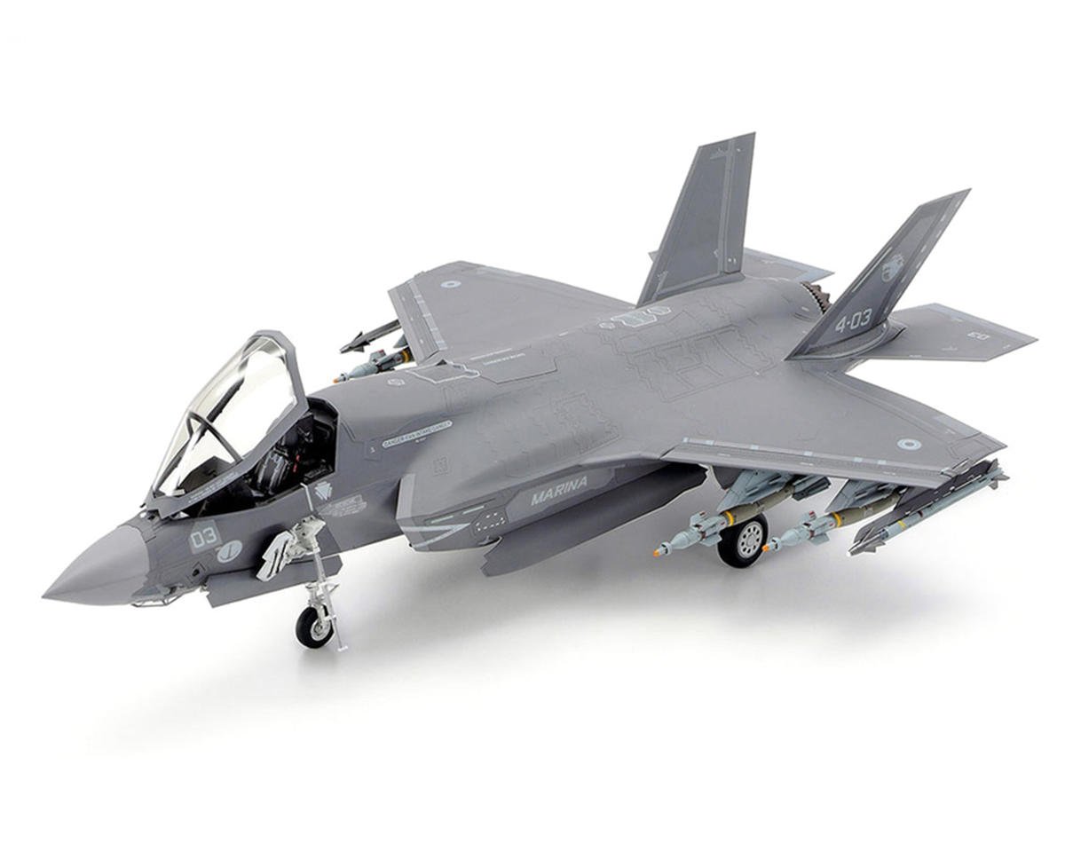 Tamiya 1/48 Lockheed Martin F-35 B Lightning II Model Airplane Kit (TAM61125)