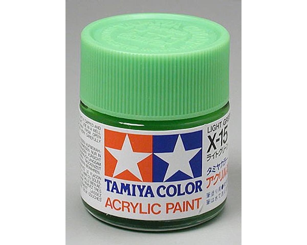 Tamiya X-15 Light Green Gloss Finish Paint (23ml) (TAM81015)