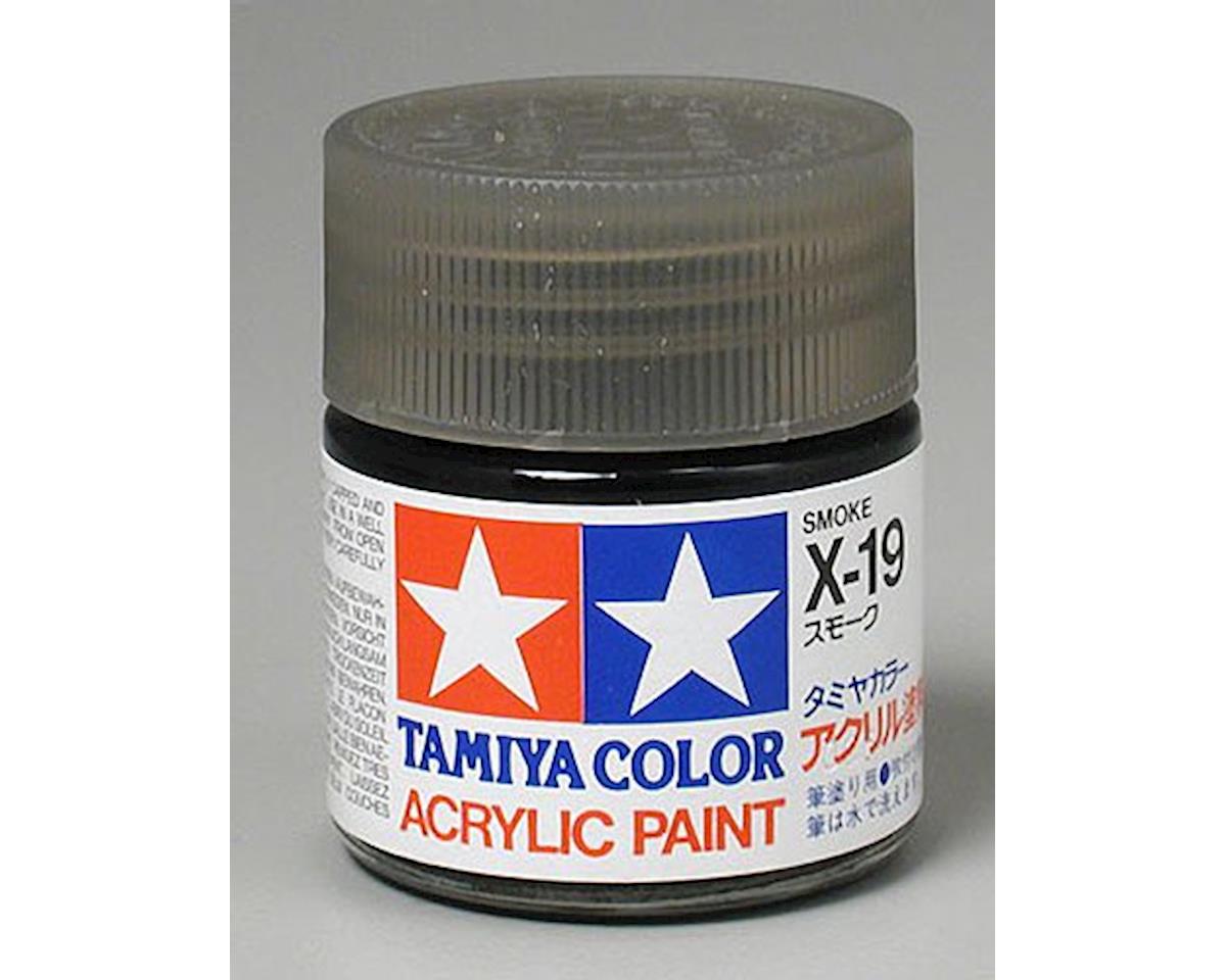Tamiya X-19 Smoke Acrylic Paint (23ml) (TAM81019)