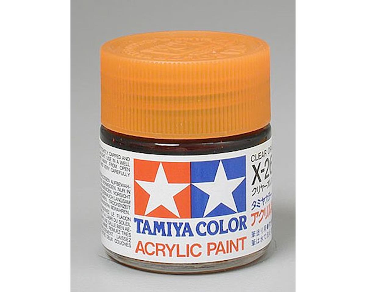 Tamiya X-26 Clear Orange Gloss Finish Acrylic Paint (23ml) (TAM81026)