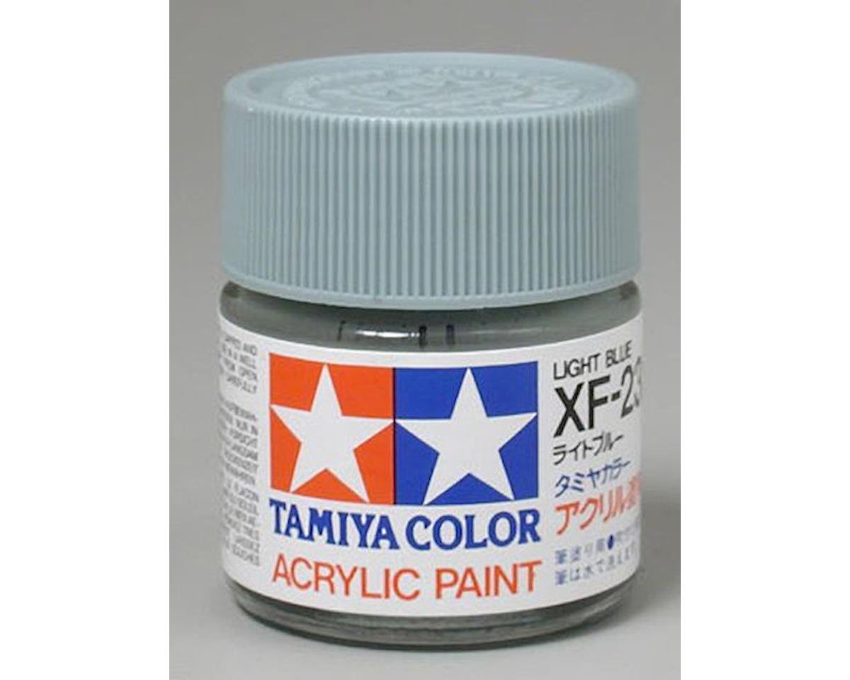 Tamiya XF-23 Flat Light Blue Acrylic Paint (23ml) (TAM81323)