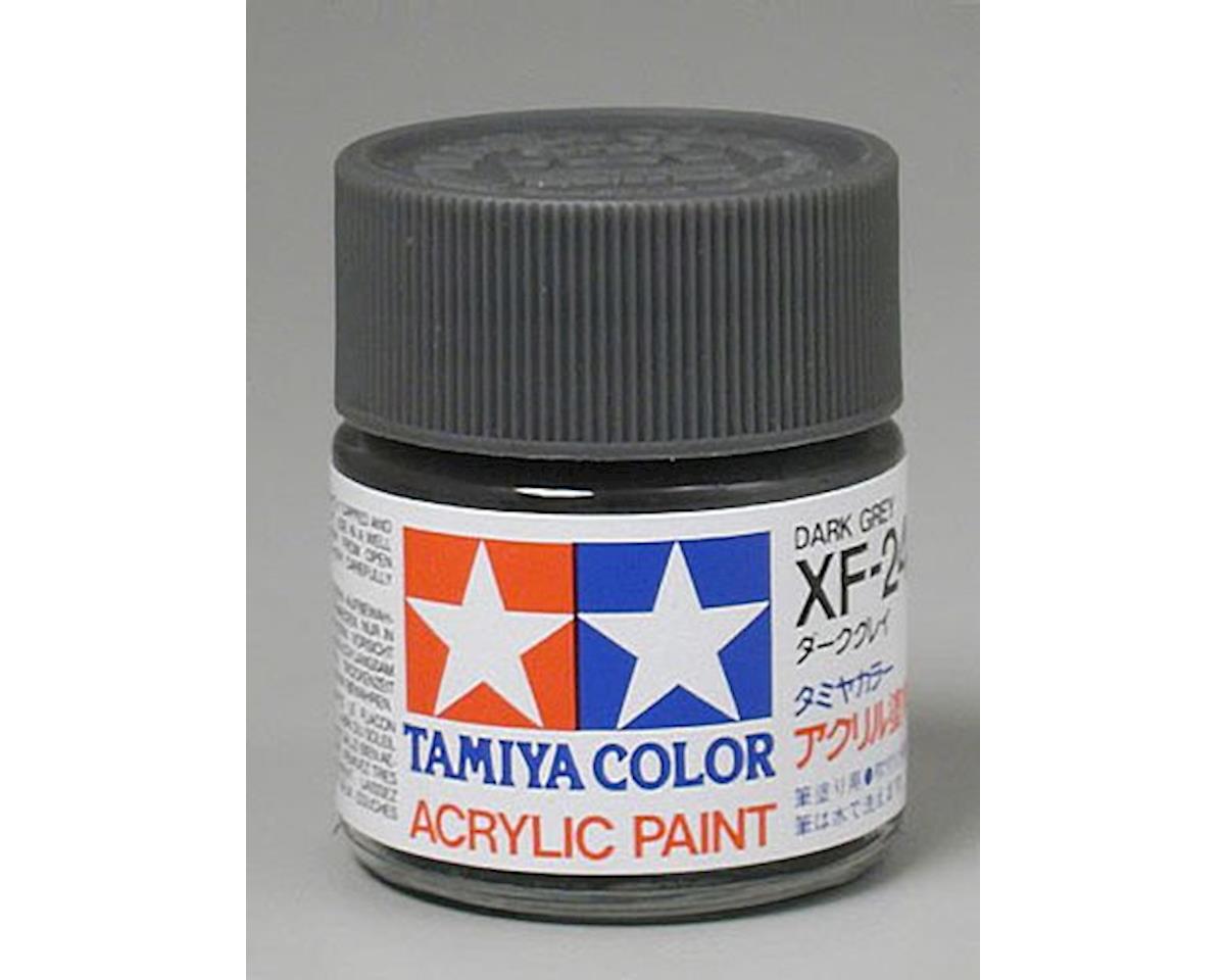 Tamiya XF-24 Flat Dark Grey Acrylic Paint (23ml) (TAM81324)