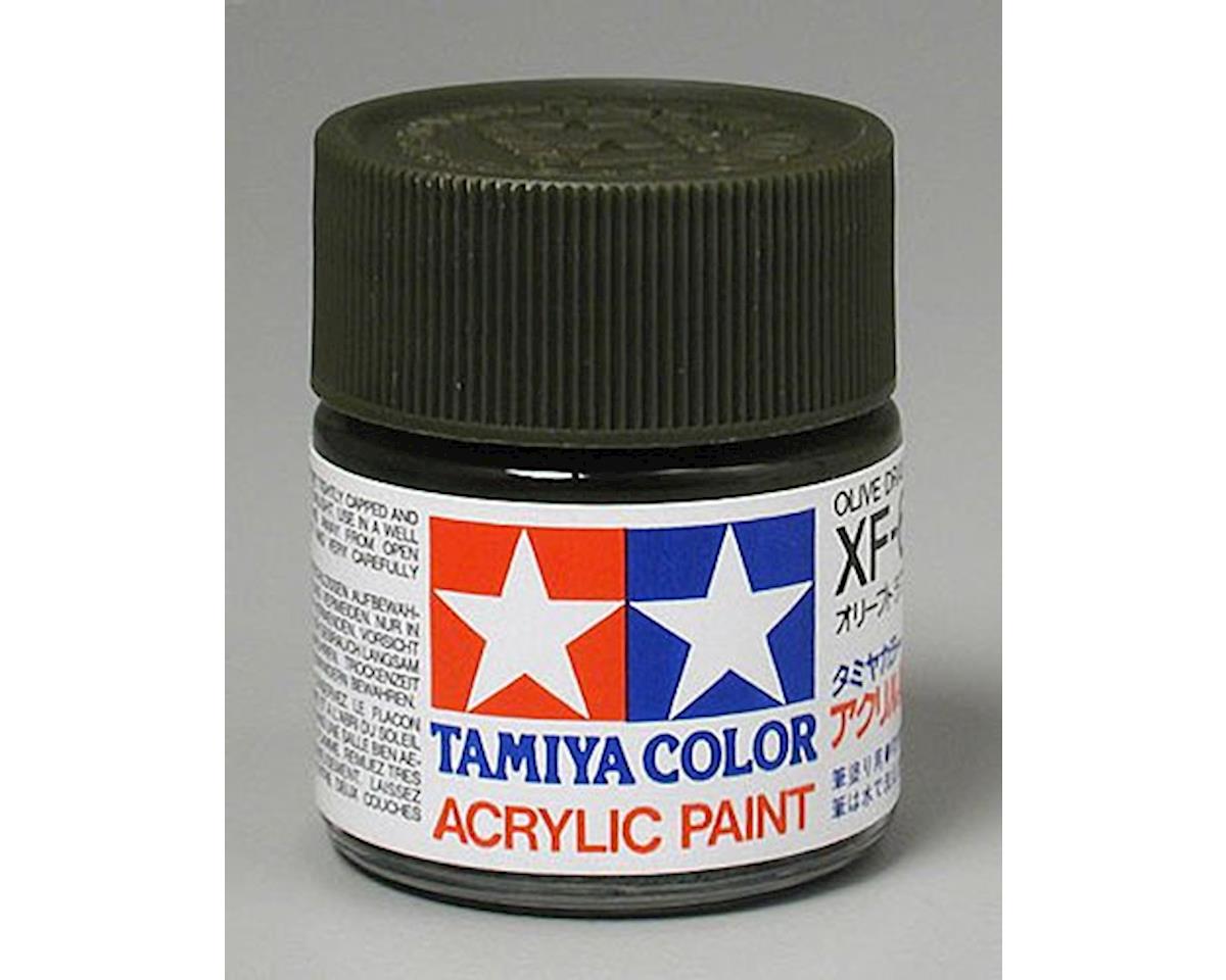 Tamiya XF-62 Flat Olive Drab Acrylic Paint (23ml) (TAM81362)
