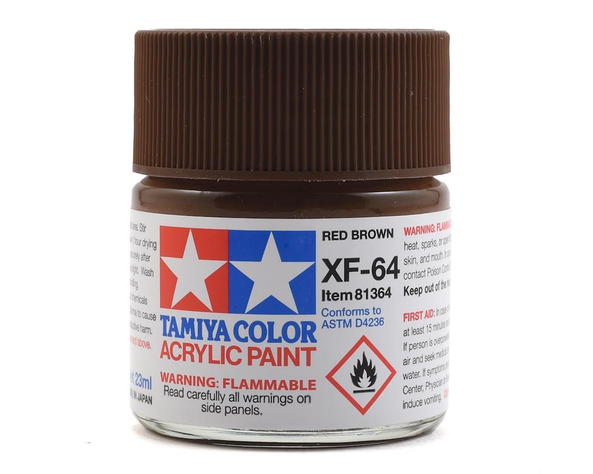 Tamiya XF-64 Flat Red Brown Acrylic Paint (23ml) (TAM81364)