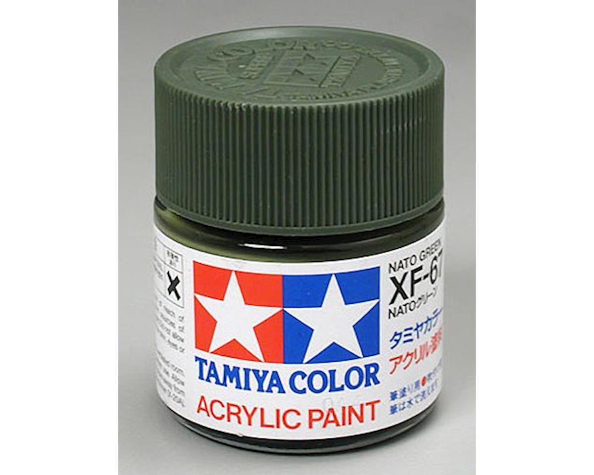 Tamiya XF-67 Flat Nato Green Acrylic Paint (23ml) (TAM81367)