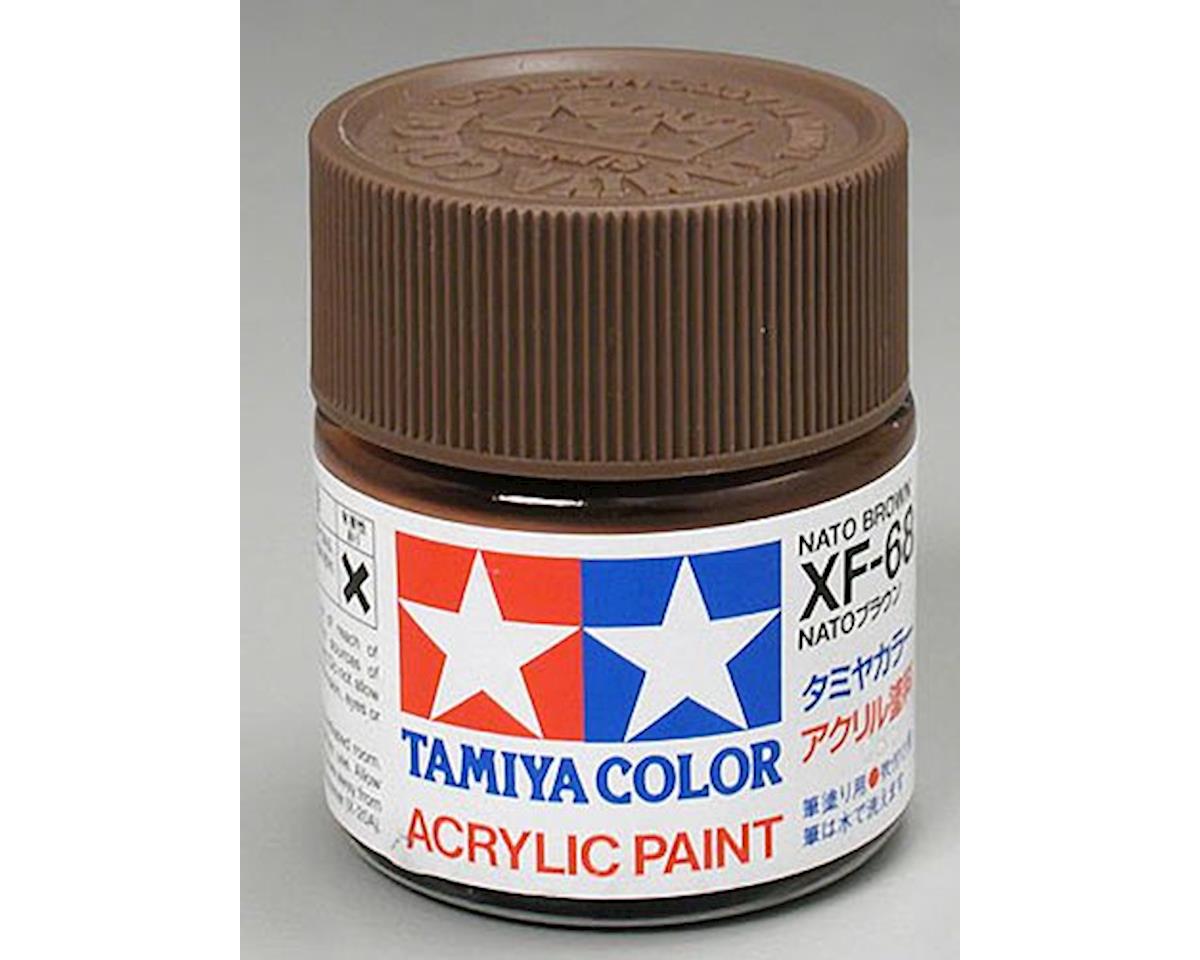 Tamiya XF-68 Flat NATO Brown Acrylic Paint (23ml) (TAM81368)