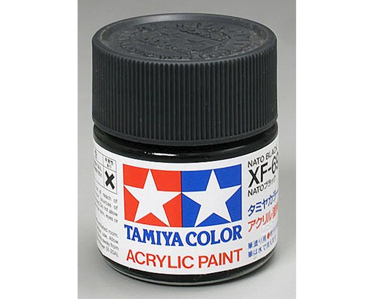 Tamiya XF-69 Flat NATO Black Acrylic Paint (23ml) (TAM81369)