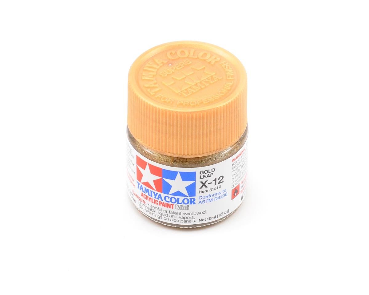 Tamiya X-12 Gold Leaf Acrylic Paint (10ml) (TAM81512)