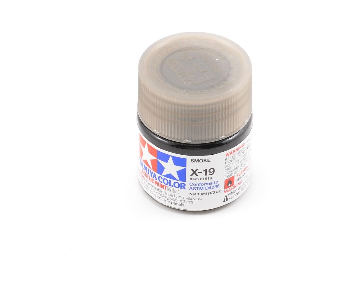 Tamiya X-19 Smoke Acrylic Paint (10ml) (TAM81519)