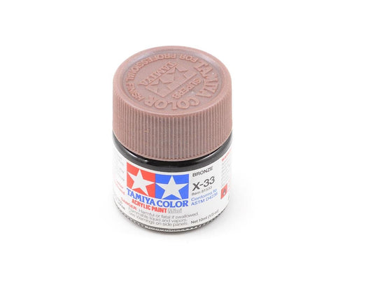 Tamiya X-33 Metallic Bronze Acrylic Paint (10ml) (TAM81533)