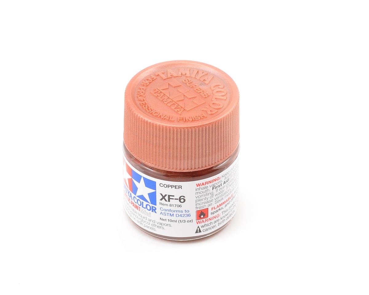 Tamiya Acrylic Mini XF-6 Flat Copper Paint (10ml) (TAM81706)