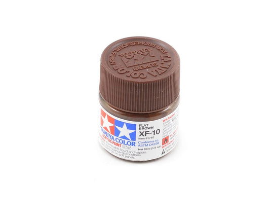 Tamiya XF-10 Flat Brown Acrylic Paint (10ml) (TAM81710)