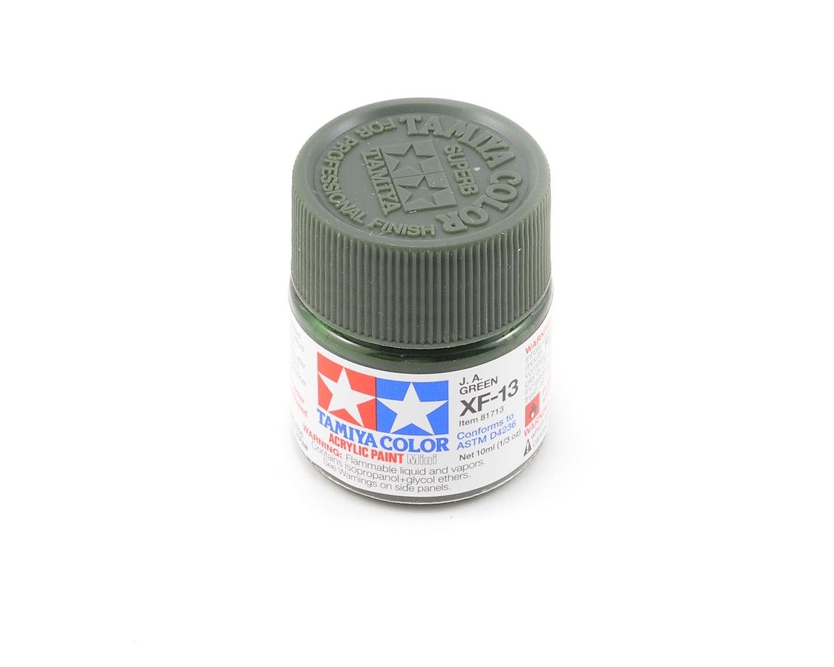 Tamiya XF-13 J.A. Flat Green Acrylic Paint (10ml) (TAM81713)