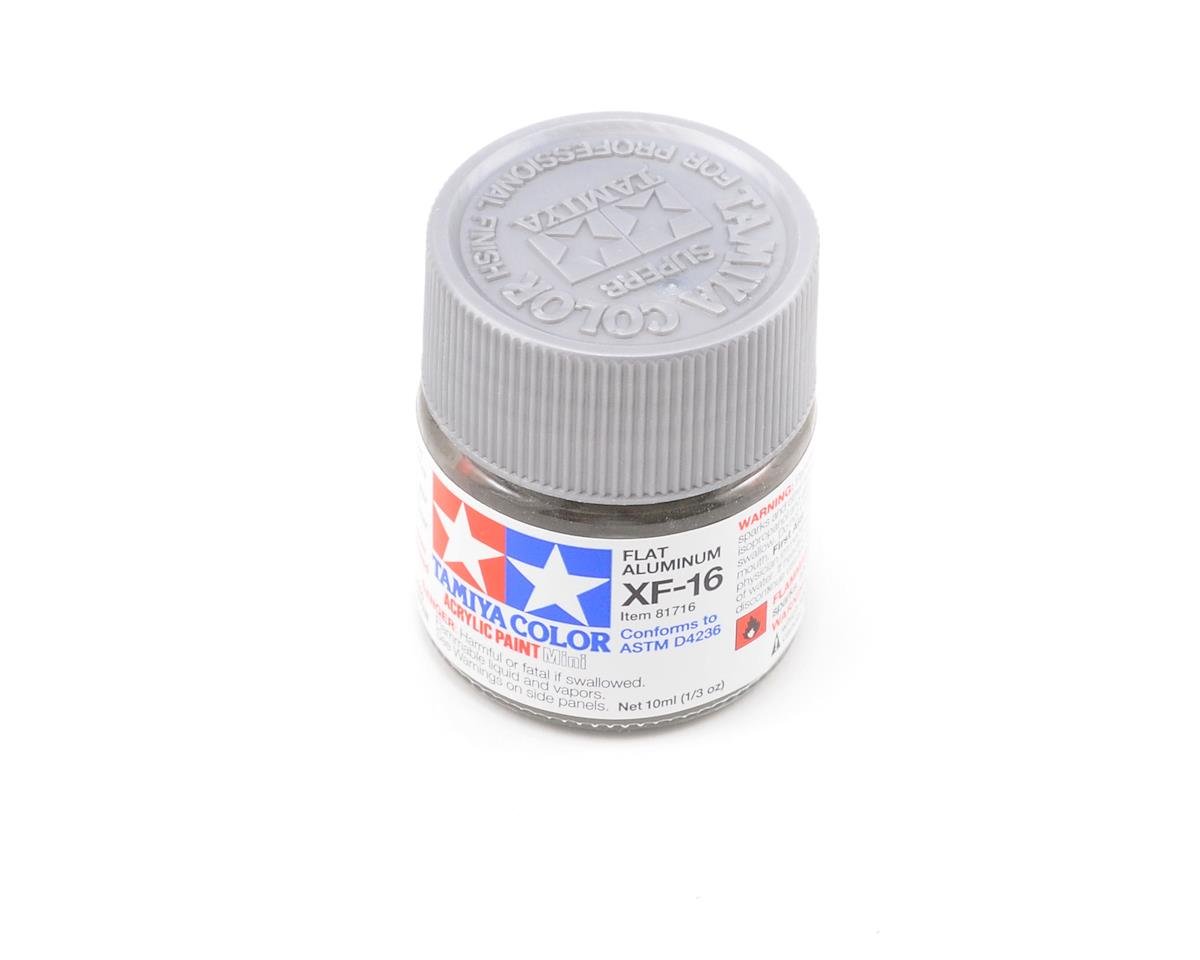 Tamiya XF-16 Flat Aluminum Acrylic Paint (10ml) (TAM81716)