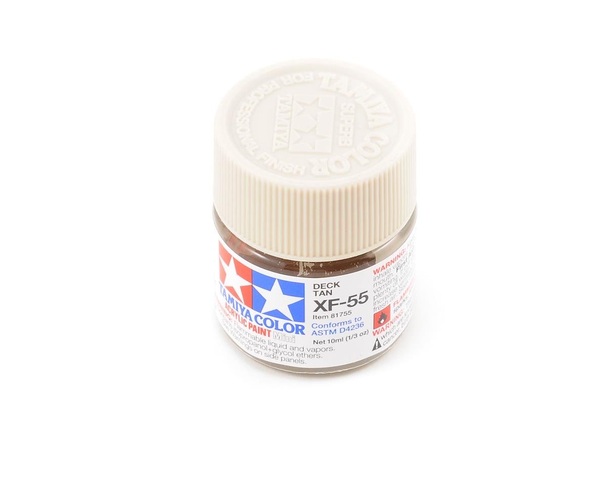 Tamiya XF-55 Flat Deck Tan Acrylic Paint (10ml) (TAM81755)