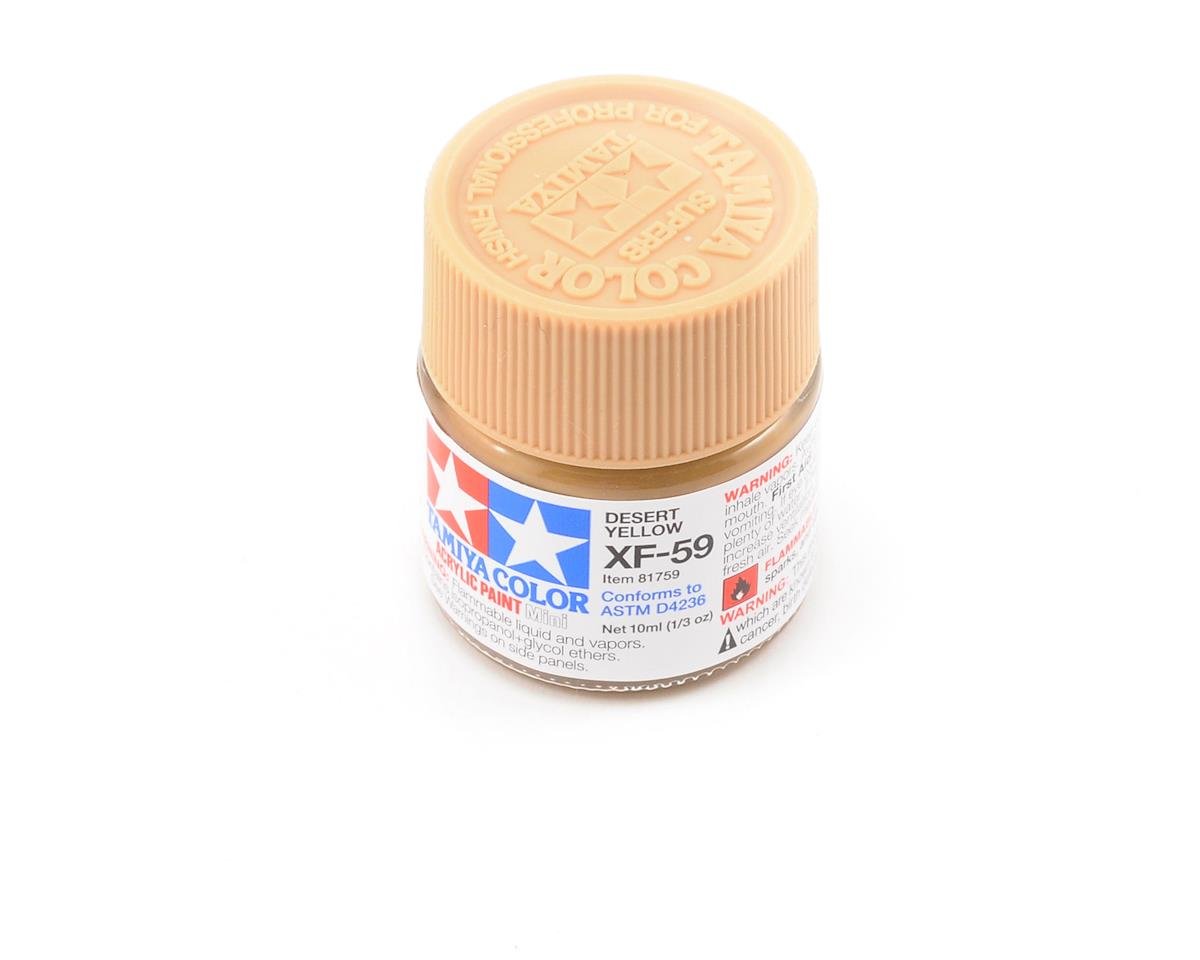 Tamiya XF-59 Flat Desert Yellow Acrylic Paint (10ml) (TAM81759)