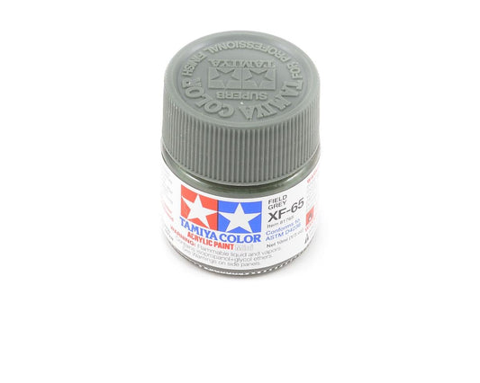 Tamiya XF-65 Flat Field Grey Acrylic Paint (10ml) (TAM81765)