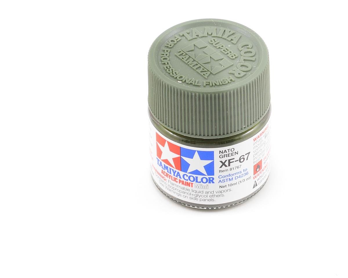 Tamiya XF-67 Flat Nato Green Acrylic Paint (10ml) (TAM81767)