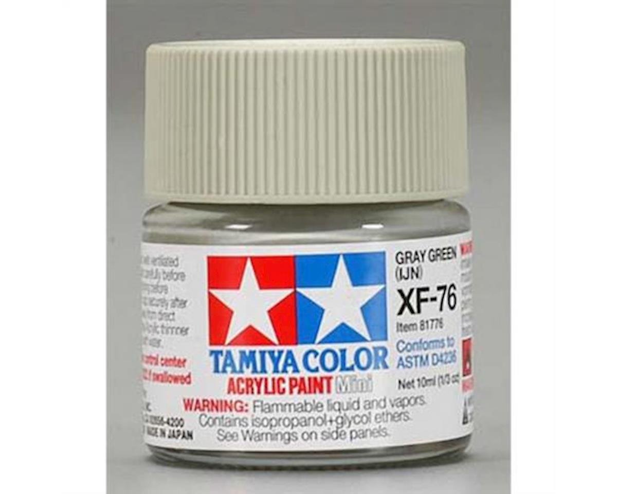 Tamiya XF-76 Flat Grey Green Acrylic Paint (10ml) (TAM81776)