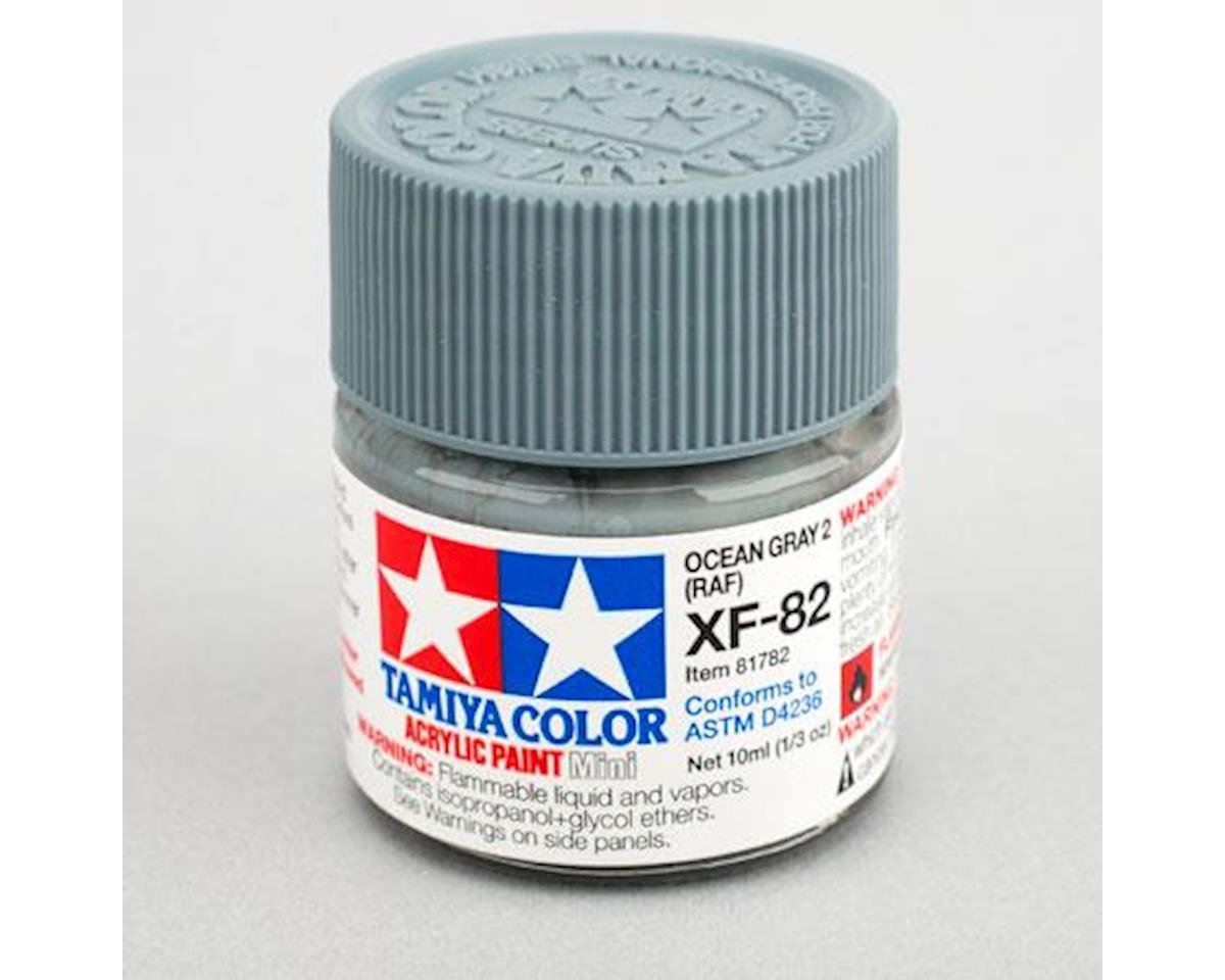 Tamiya XF-82 Flat Ocean Grey Acrylic Paint (10ml) (TAM81782)