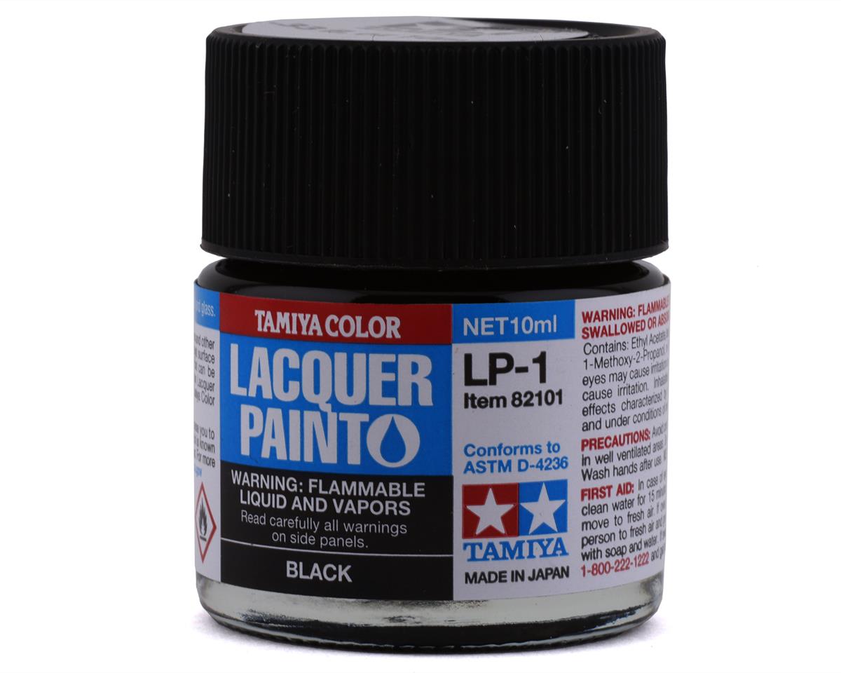 Tamiya LP-1 Black Lacquer Paint (10ml) (TAM82101)