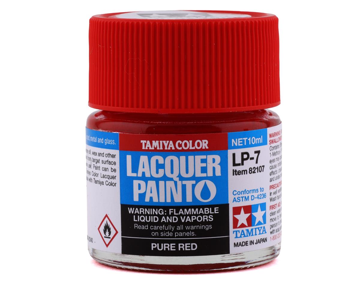 Tamiya LP-7 Pure Red Lacquer Paint (10ml) (TAM82107)