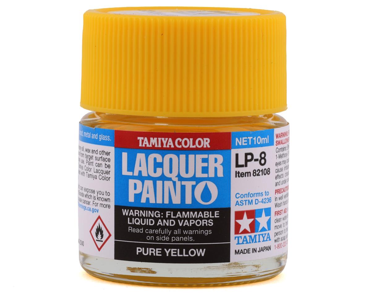 Tamiya LP-8 Pure Yellow Lacquer Paint (10ml) (TAM82108)