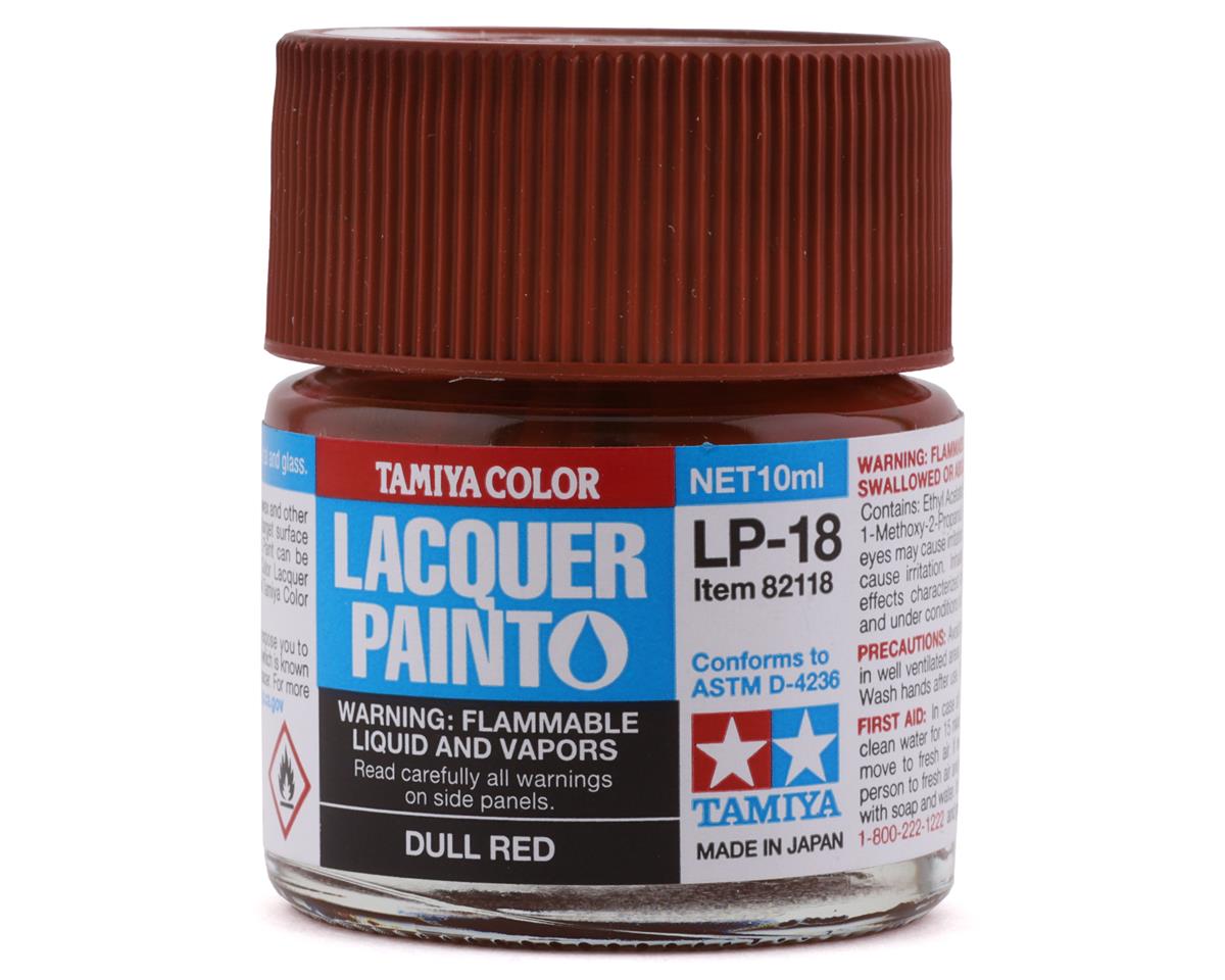 Tamiya LP-18 Dull Red Lacquer Paint (10ml) (TAM82118)