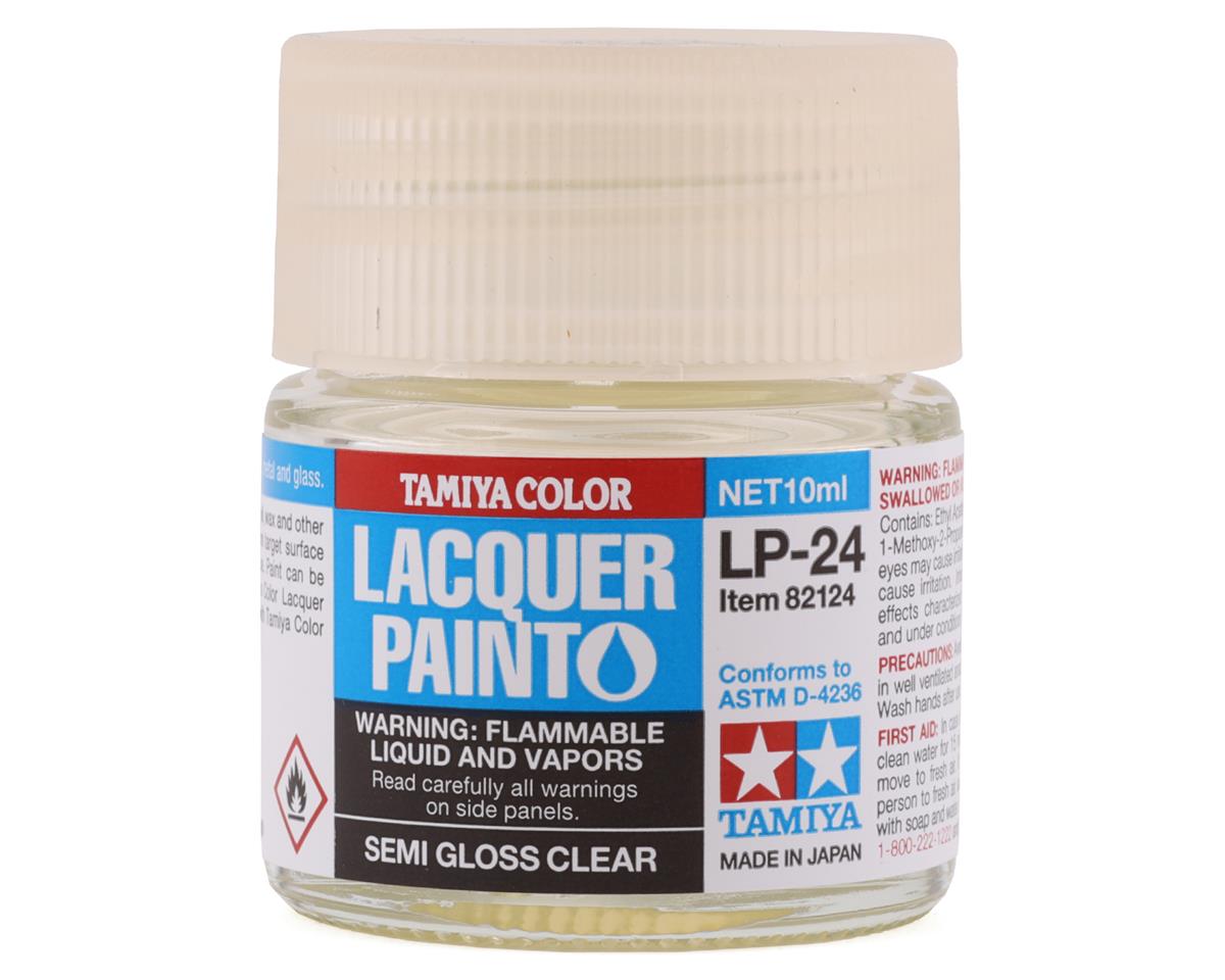 Tamiya LP-24 Semi Gloss Clear Lacquer Paint (10ml) (TAM82124)