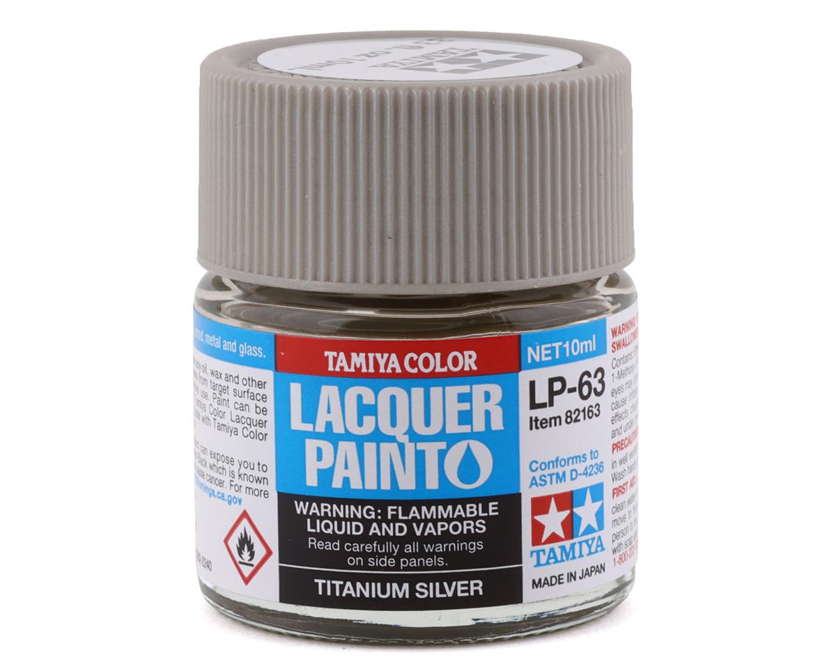 Tamiya LP-63 Titanium Silver Lacquer Paint (10ml) (TAM82163)